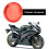 4 Stück 6 cm Rote ABS Motorradblinker Gläser Abdeckungen Universell 4