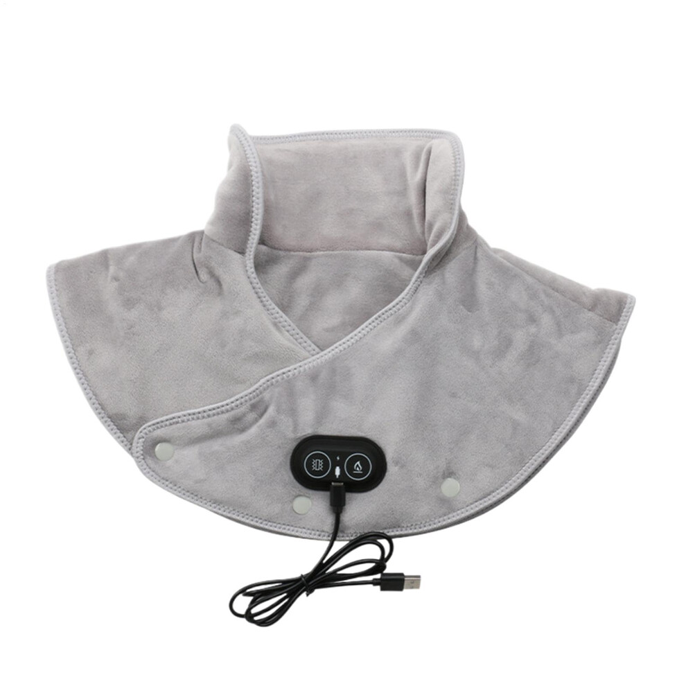 Thermal Neck and Shoulder Pad, Shoulder Heating Pad with Massage  Heated Wrap with Massager and 3 Heat Settings, Fast Heating Pad for Women Grau