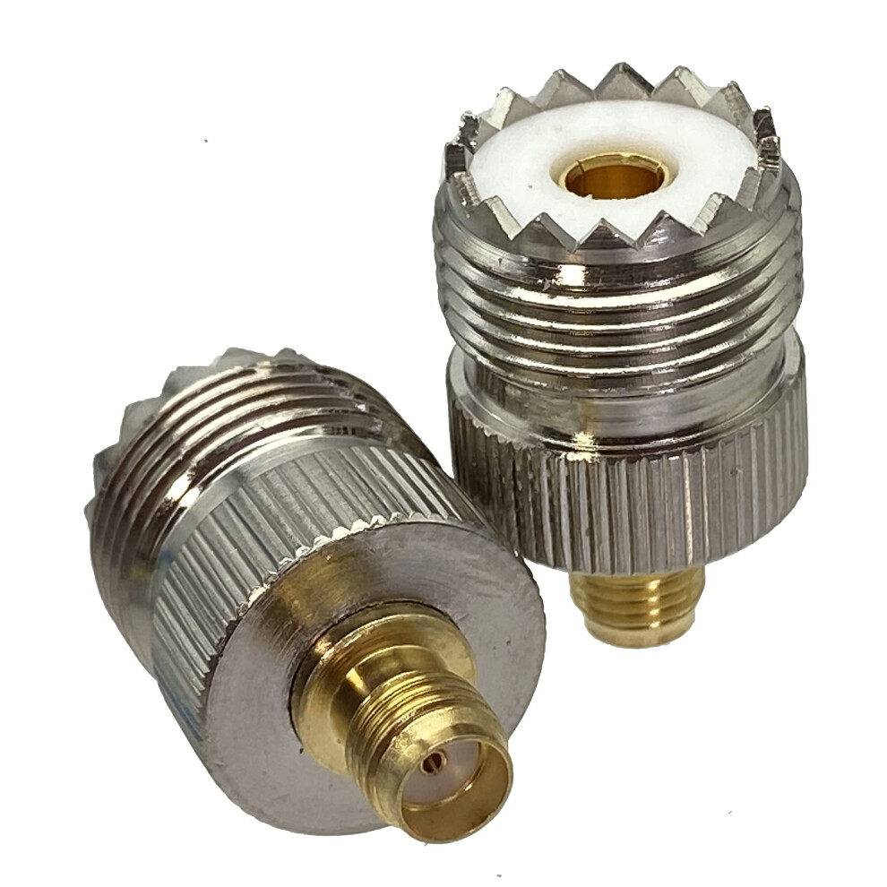 10Pcs Uhf So239 To Sma Female Rf Coaxial Connector Stable Signal Transmission Durable Brass 9347817658361