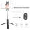 Tripod Selfie Stick with Light, Wireless Bluetooth, 98cm, Black 8