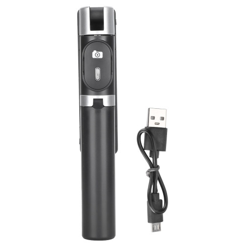 Tripod Selfie Stick with Light, Wireless Bluetooth, 98cm, Black 1