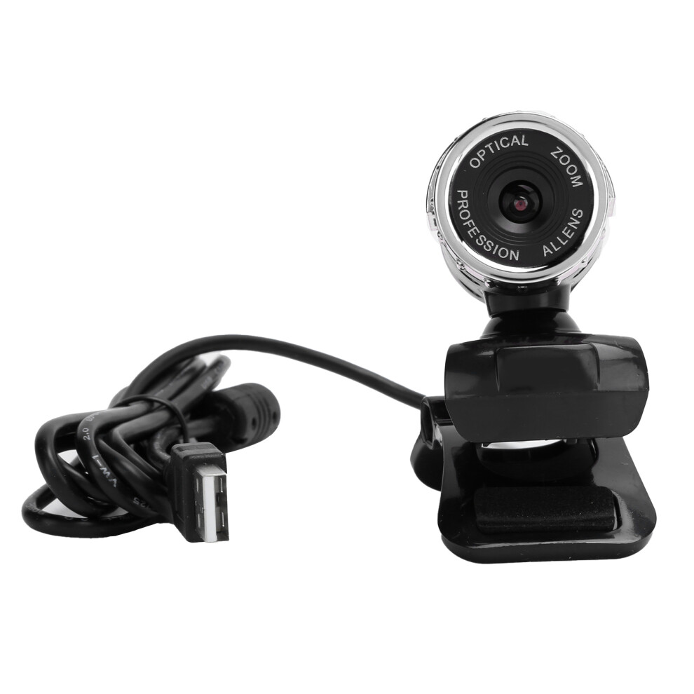 Hxsj S9 1080P Rotatable Webcam With Microphone, 2Mp, Silver 7651379378011