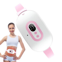 Period Cramp Heating Pad, 3 Heating Levels, 3 Modes, Cordless Abdominal Massager, Rechargeable, Electric, Wireless, Abdominal Heating Mat