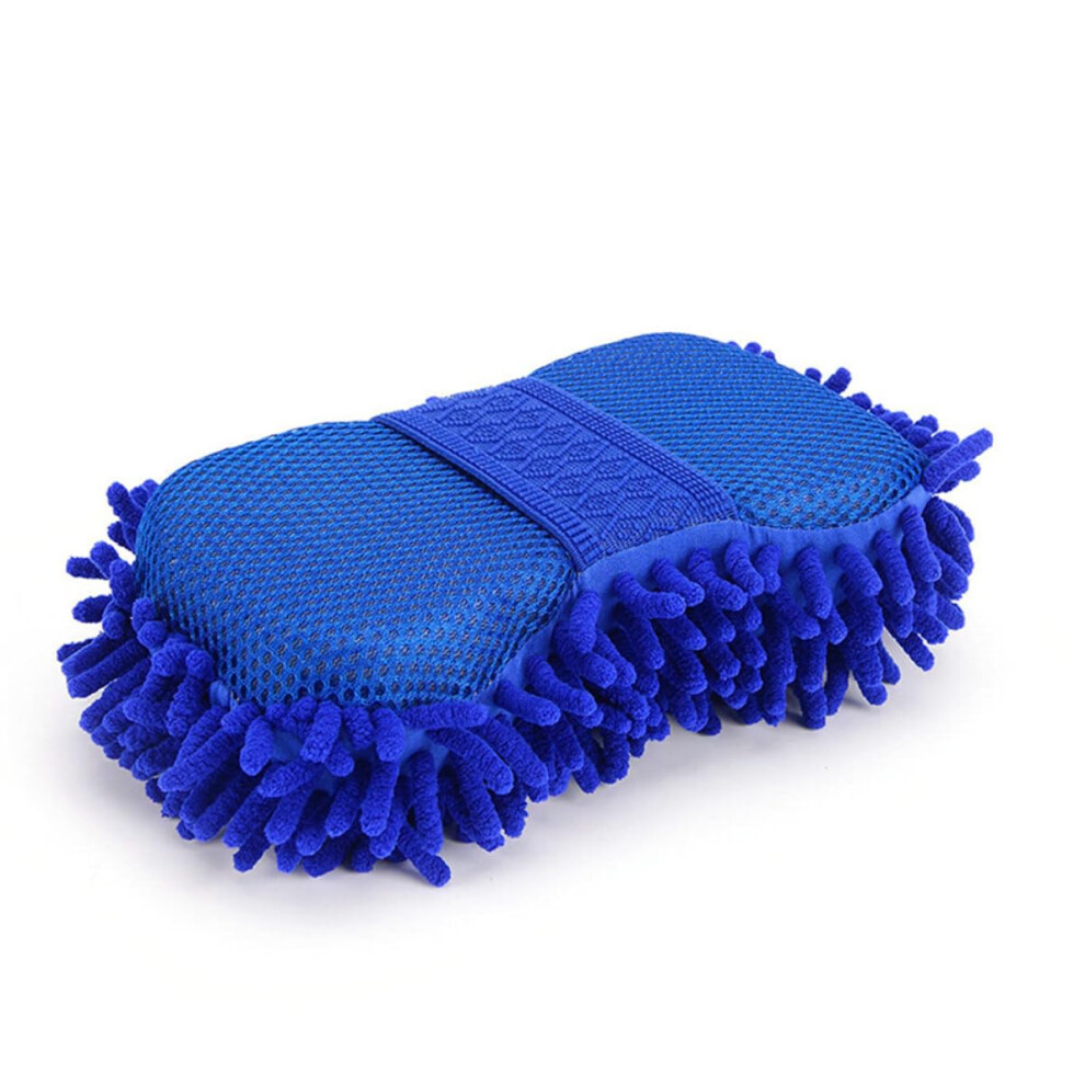Chenille Microfiber Car Wash Sponge Scratch Absorbent Cleaning Mitt For Multisurface Use 9187378861356