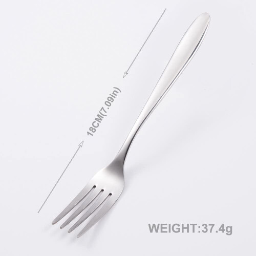 18/10 Stainless Steel Small Fork Salad Fork, 12Piece Dessert and Fruit Fork Set, Silver 1