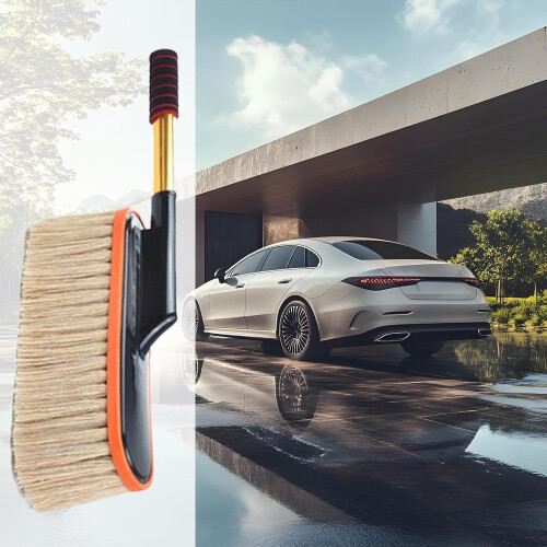 Auto Duster Exterior Microfiber Retractable Mop For Car And Home Cream Colored EasyGrip Dusting Dashboard 2