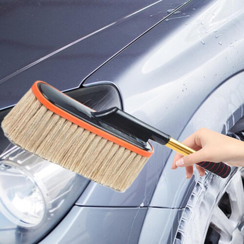 Auto Duster Exterior Microfiber Retractable Mop For Car And Home Cream Colored EasyGrip Dusting Dashboard 1