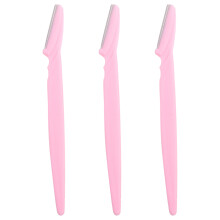 Conjunto de lâminas Dermaplane para remoção de pelos faciais, lâmina de aço inoxidável para um barbear rente, protetores micrométricos para