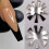 Glamorous Nail Set, 3D Metal Planet Press on Nails από Ανοξείδωτο Ατσάλι για Γυναικεία Διακοσμητικά 2