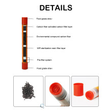Mini-Outdoor-Wasserfilter 70L, kompakt 12x12x125mm, leicht 10g