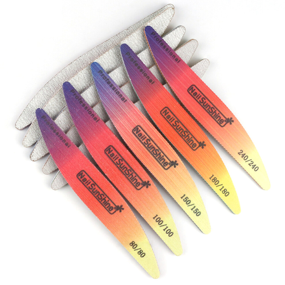 Reusable & Washable, Professional Nail Buffer, Double Grits Function For Filing And Shaping Natural And Artificial Nails (5Pcs) For Halloween Parties