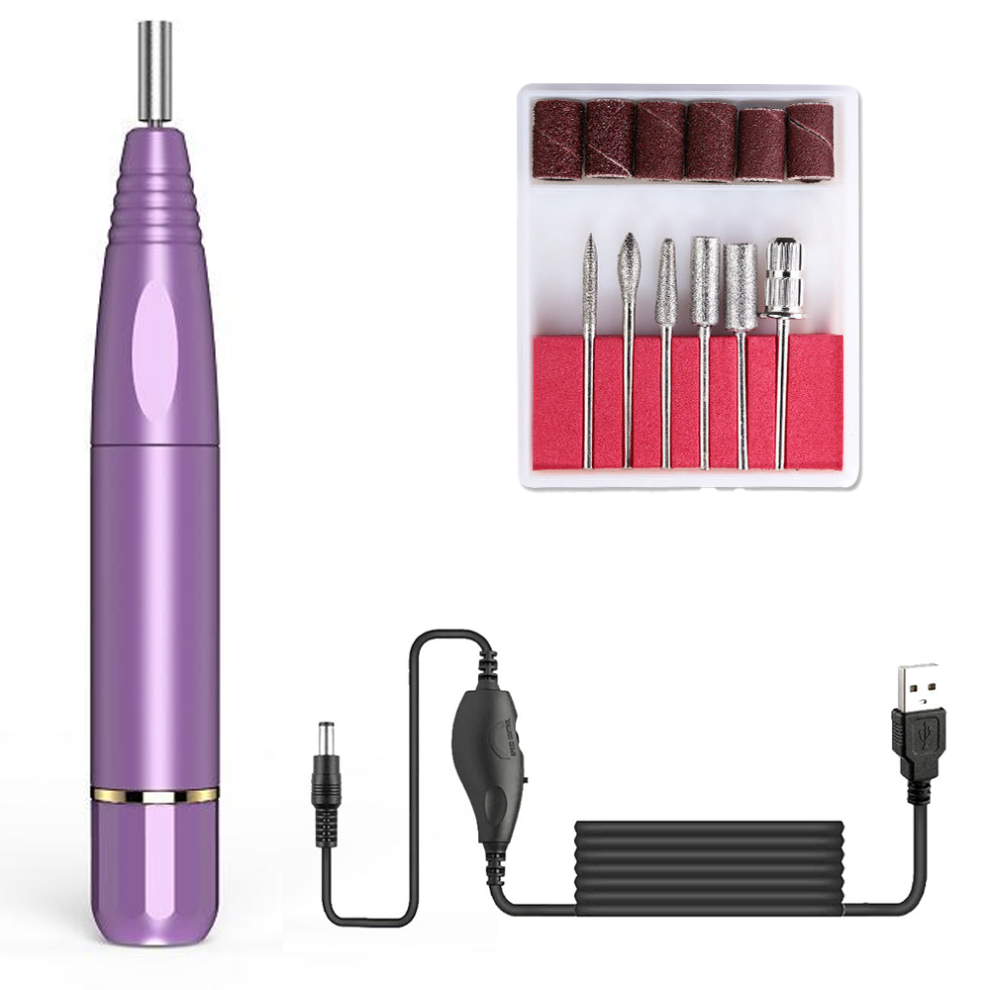 Silent Motor Nail Drill Kit, Portable And Rechargeable Electric Nail Drills, Perfect For Travel And Salon Use For Halloween Parties For Nightclubs