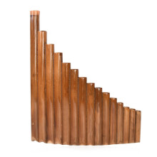 Pan Flute 15 Pipe G Key Flute Pan Musical Instrument Pan Flute Bamboo Pan Flute Chinese Traditional Woodwind Instrument (Color: Left)