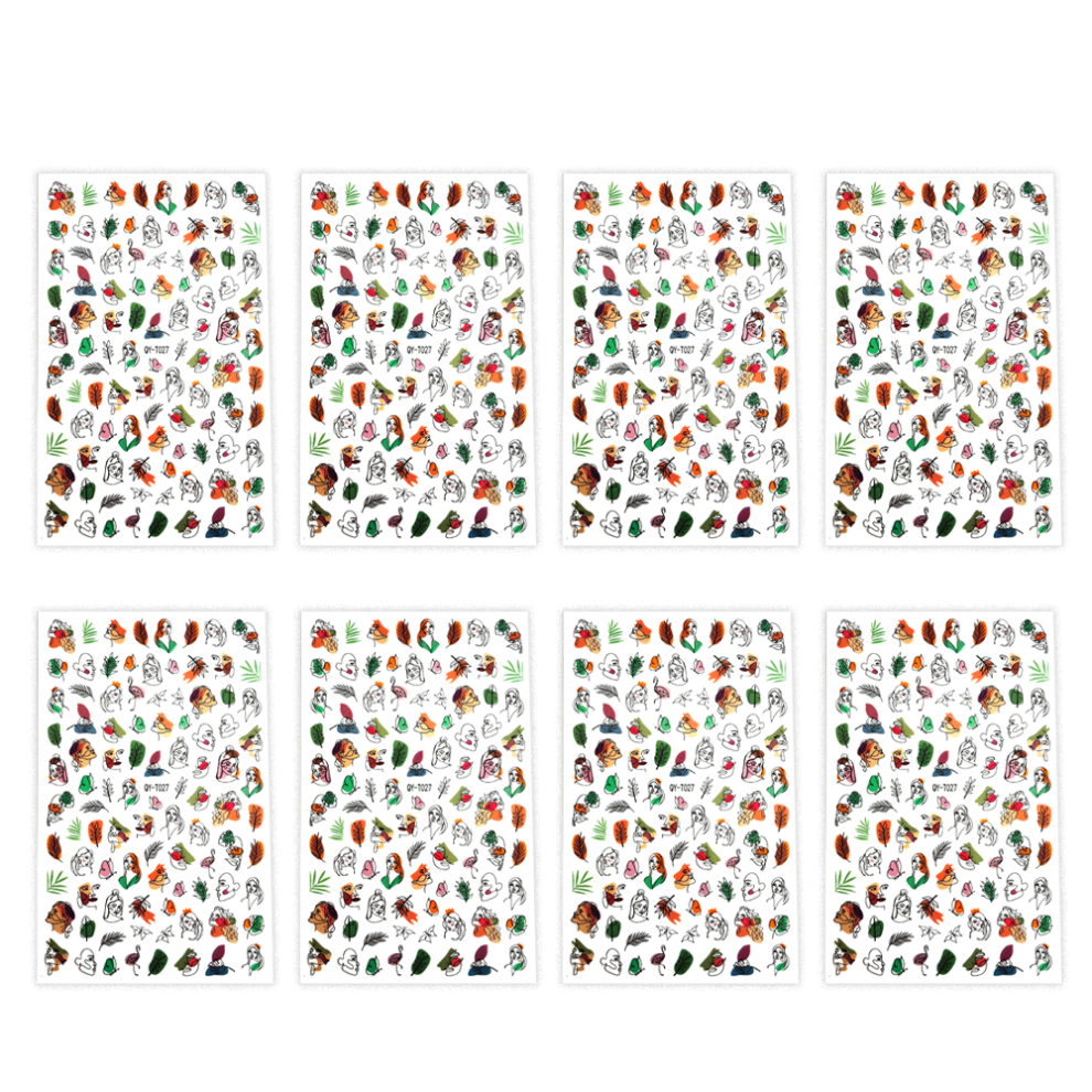 Nail Art Stickers For Creative Nails, Acrylic Nail Sticker Easy To Apply Christmas Nail Design, Non-Toxic Snowflake Nail Decals Perfect For Diy Nail