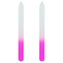 Professional Czech Crystal Glass Nail File, High-Quality Tempered Glass With Double Sided Etched Surface, Washable Reusable Tool For Safe And Comfort