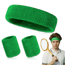 Conjunto de faixa de pulso e cabeça de secagem rápida, equipamento confortável de poliéster para esportes, absorvente de suor, faixas elásticas