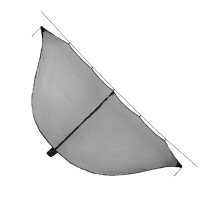 Outdoor Hammock Mosquito Net Separated Bug Netting For Lawn Camping Travel Black