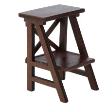 Dollhouse Accessories Wooden Miniature Furniture Set Retro Exquisite Details Lightweight Portable Dual Layer Design Ideal Gifts For Kids Collectors