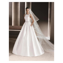 Wedding Veil 2Layer Bridal Veil 3m Length 1.5m Width Ivory Tulle Satin Edge