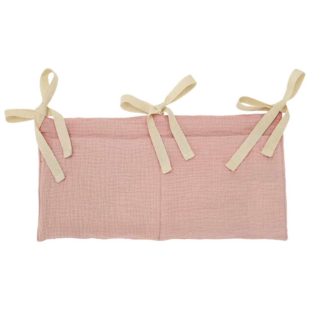Bedside Table Organizer  Baby Diaper Storage  Bedside Pocket with 2 Compartments