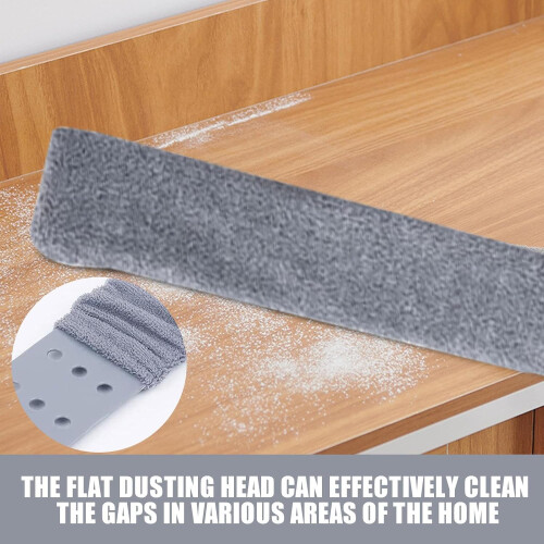 Under Furniture Duster with Extendable Telescopic Handle and Bendable Washable Microfiber Head 1