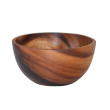 Wooden Salad Bowl Set with Elegant Gold Finish, Large MultiPurpose Serving Bowls for Christmas