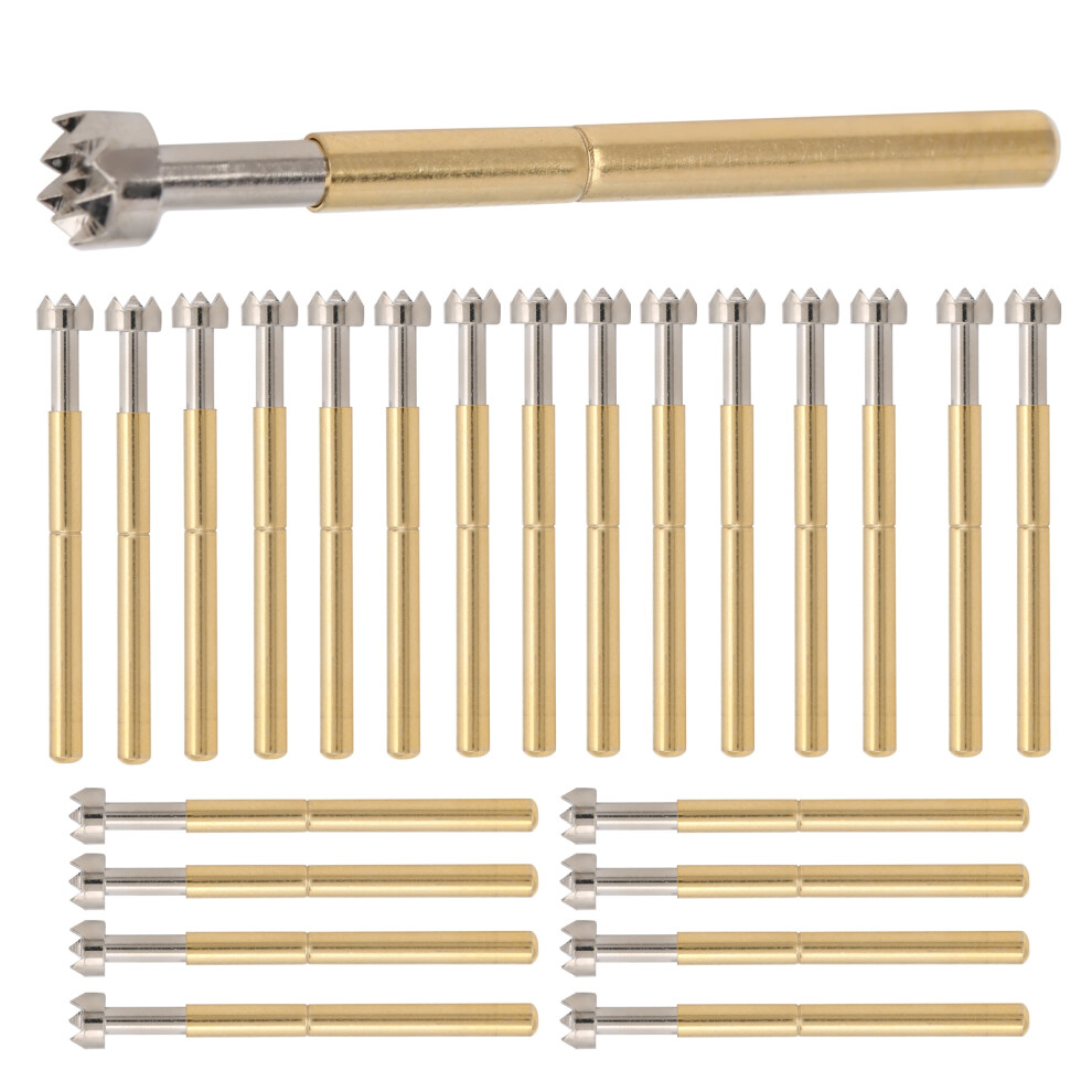 100Pcs Spring Test Probe P156-H 2.36Mm Brass Industrial Contact Pins 8451379381313