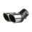 Car Exhaust Muffler Pipe Universal Fit Silver Double Tail Pipe Exhaust Modification 1