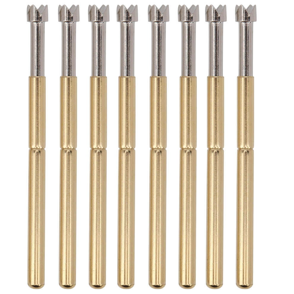 100Pcs Brass Spring Probe Testing Loaded Contact Pins 2Mm P125-Q 7901379381826