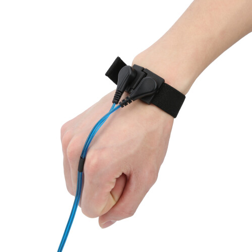 5Pcs Anti Static Wrist Strap Electrostatic Bracelet, PU, 2m 1