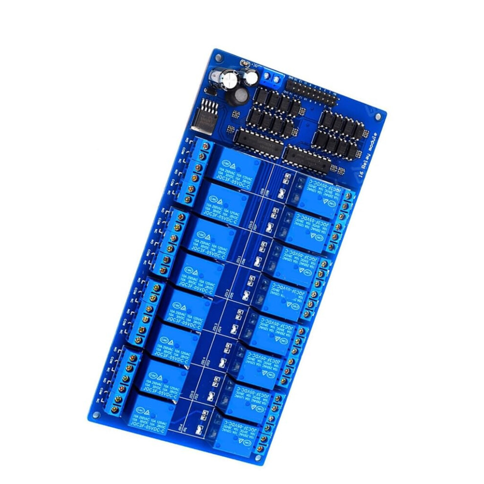 16 Channel Relay Module With Optocoupler Protection, 5V 12V 24V Relay Board For Arduino And Home Automation 9382693297990