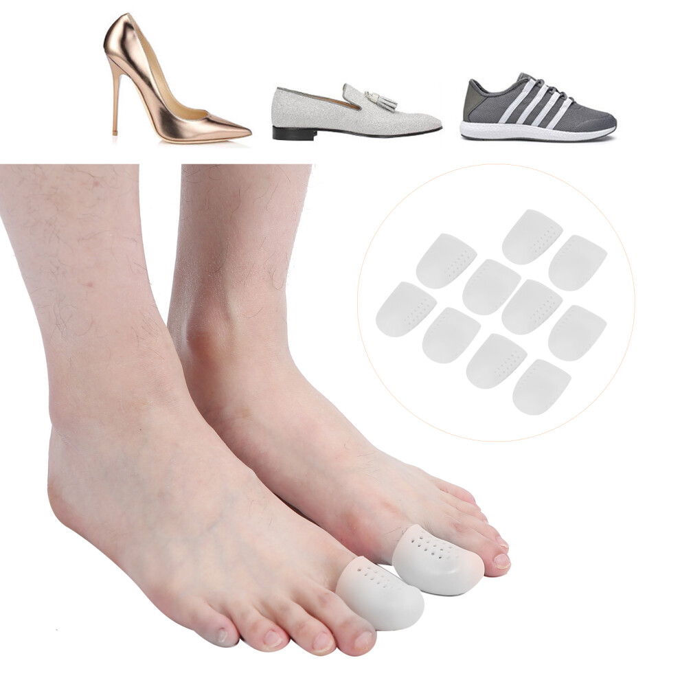 10 Pairs Breathable SEBS Toe Protectors, Pain Relief & Blister Prevention