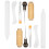Sewing Awl Tool for Leathercraft Bookbinding, Large Eye Needles Waxed Thread Bone Folder Creaser Kit, Hand Book Binding Starter Tools Set with 7