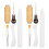 Sewing Awl Tool for Leathercraft Bookbinding, Large Eye Needles Waxed Thread Bone Folder Creaser Kit, Hand Book Binding Starter Tools Set with 3