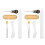 Sewing Awl Tool for Leathercraft Bookbinding, Large Eye Needles Waxed Thread Bone Folder Creaser Kit, Hand Book Binding Starter Tools Set with 5
