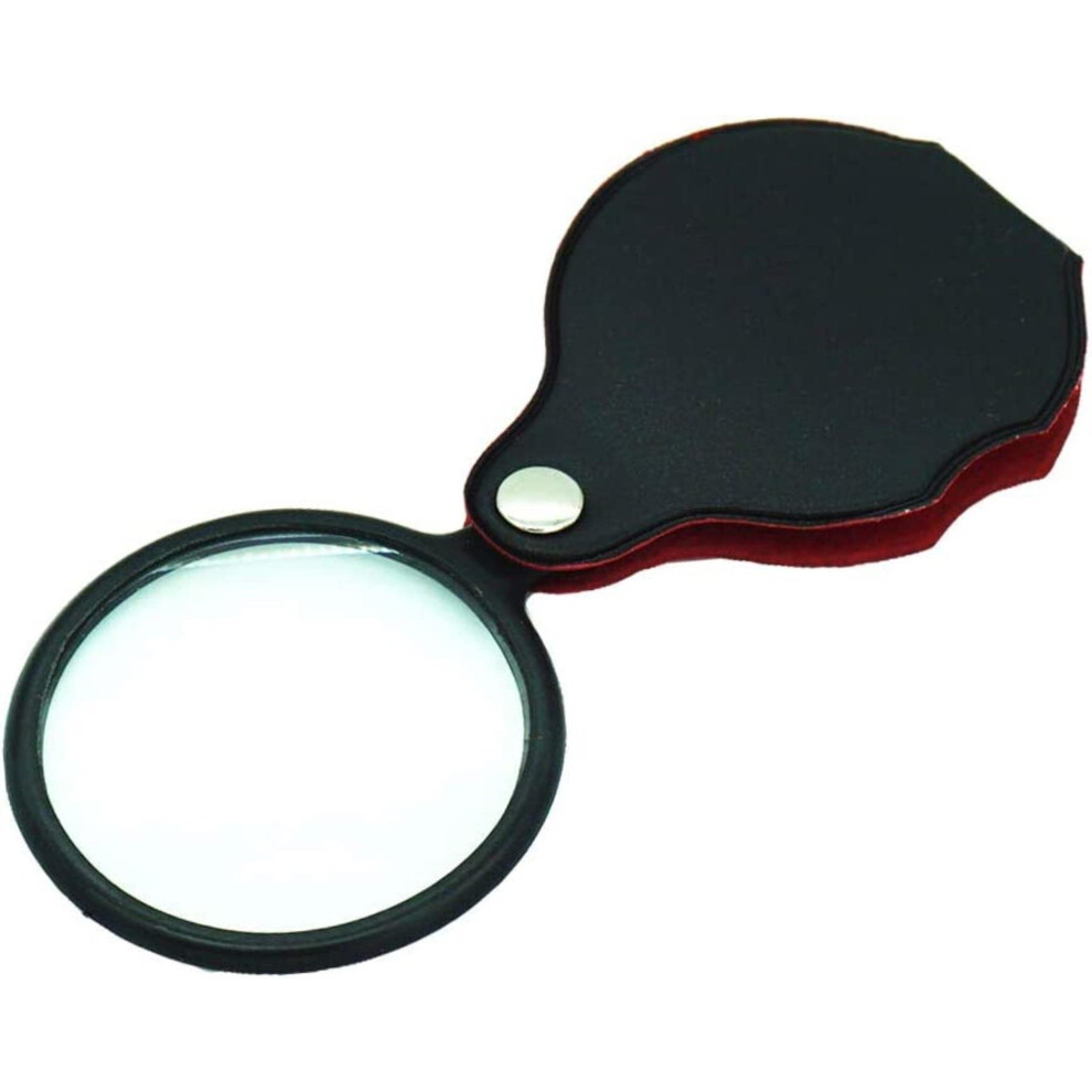 Folding Pocket Magnifying Glass 10x Mini Pocket Magnifying Glass Eye Focusing Loupe WFJ
