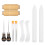 Sewing Awl Tool for Leathercraft Bookbinding, Large Eye Needles Waxed Thread Bone Folder Creaser Kit, Hand Book Binding Starter Tools Set with 8