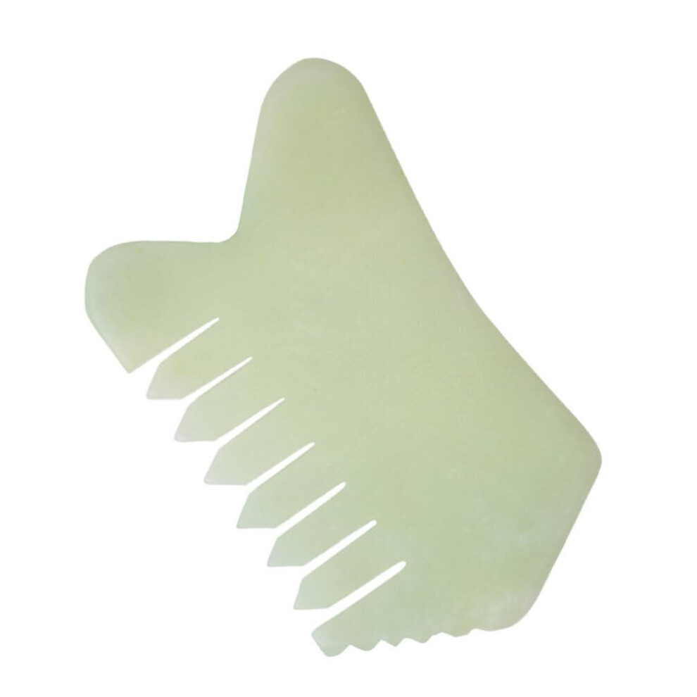 Face Massager, Jade Massage Comb, Guasha Comb for Scalp, Jade Stone, Gua Sha Massager