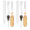 Sewing Awl Tool for Leathercraft Bookbinding, Large Eye Needles Waxed Thread Bone Folder Creaser Kit, Hand Book Binding Starter Tools Set with 6