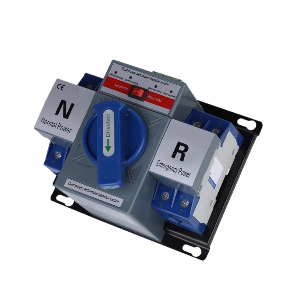 Automatic Transfer Switch 63A 2P Dual Power Ats For Generator With Manual Override Control 9199774118422