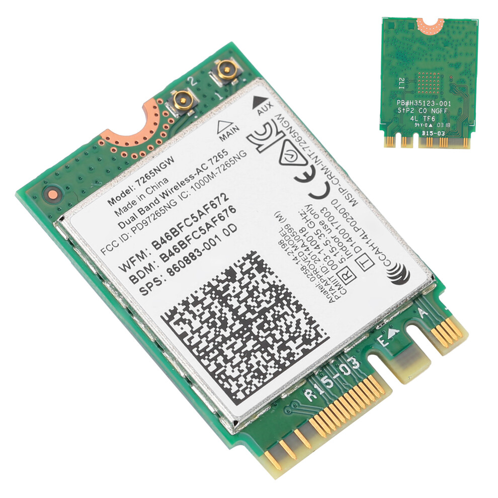 Dual Band Wireless Network Card 7265Ngw Bluetooth 4.0 For Windows 4911379384218