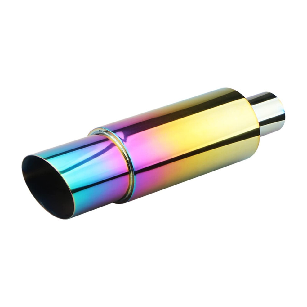 Universal 304 Stainless Steel Car Exhaust Tip Muffler 55Mm Tailpipe With Noise Reduction Design 9187378455524