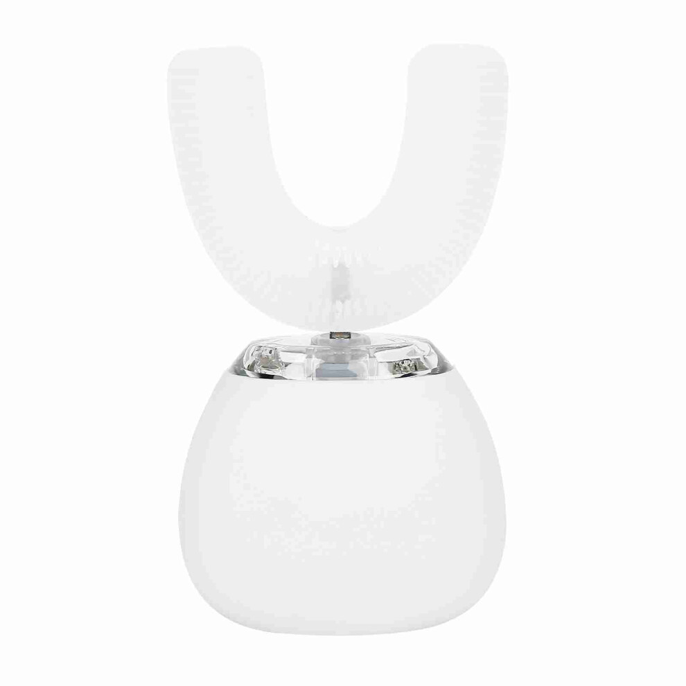 White U-Shape Ultrasonic Electric Toothbrush For Kids & Adults,