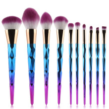 Synthetische Profi-Make-up-Pinsel, multifunktionale Kosmetikpinsel mit glänzendem Kristallgriff, Foundation- und Concealer-Pinsel für ein