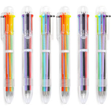 Companion pentru scriere creativă, set de pixuri cu bilă multicolore pentru scriere fluidă și luare de notițe, set valoros pixuri transparente