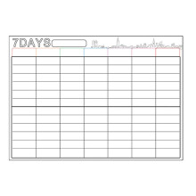 Weekly Planner Wipe Clean Meal Planner Magnetic Weekly Planner Note Whiteboard Weekly Planner Stick On Whiteboard 7dayswhite