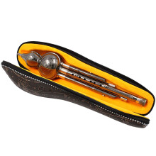 Hulusi Flute, EcoFriendly Chinese Hulusi, Removable Pumpkin, Traditional Instrument, Silver Bb