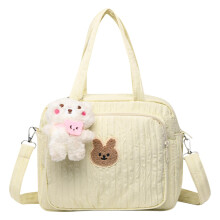 Diaper Bag: Nappy Organiser for Babies, Essential Storage Basket for Newborns Nappy Felt Storage Box with Bag, Diaper Bags Beige