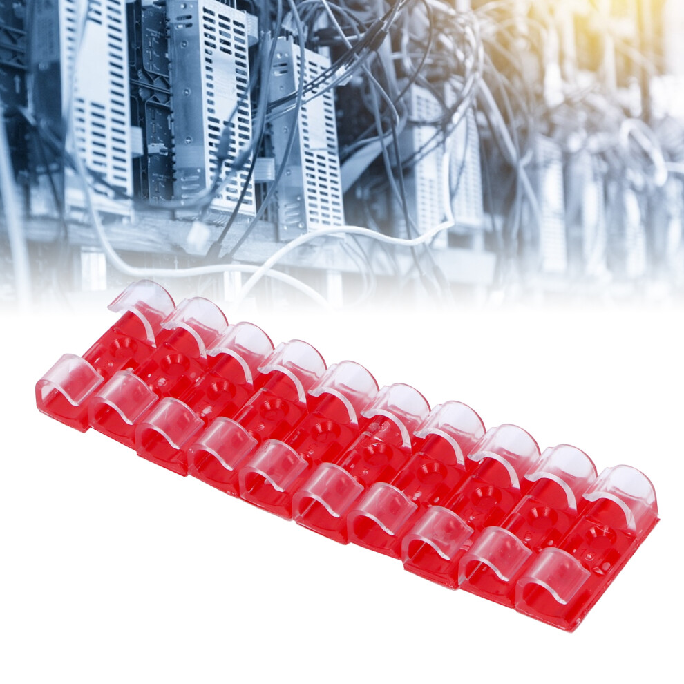 Wire Clamp Self Adhesive Cable Clips 20Pcs Transparent Desktop Organizer 8721379387180