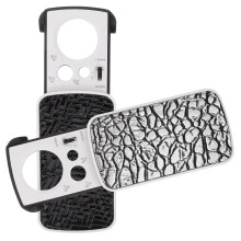 2 Pieces Magnifying Glass Handheld Devices Light for Jewelry Portable Jeweler's Loupe Plastic